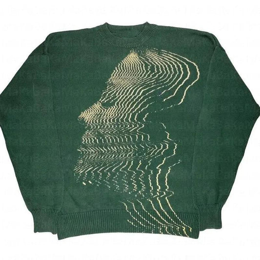VIBRATIONS KNITTED SWEATER | GREEN